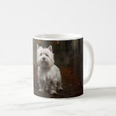 Mug West Highland White Terrier Halloween effrayant (Devant droit)