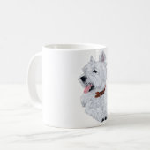 Mug West Highland White Terrier joyeux (Devant gauche)