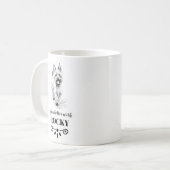 Mug West-Highland-White-Terrier Nom personnalisé du ch (Devant gauche)