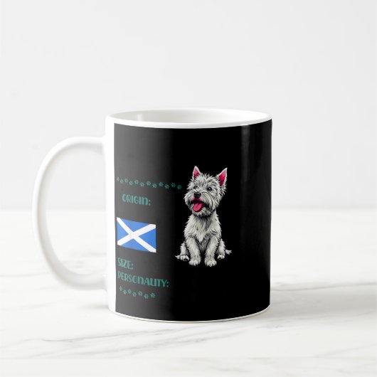 Mug West Highland White Terrier Origin Funny Westie Do (Gauche)