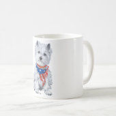 Mug West Highland White Terrier Patriotique (Devant droit)