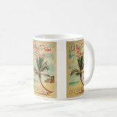 Mug West Palm Beach Palm Tree Vintage voyage (Devant droit)