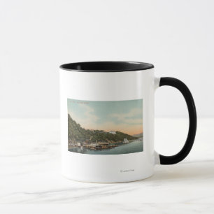 Mug West Point, New York - Vue du port sur la rivière 