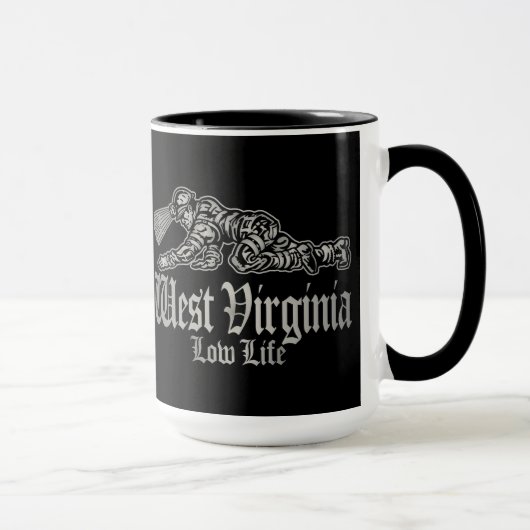 Mug WEST VIRGINIA moins que rien (Droite)