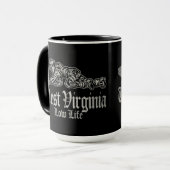 Mug WEST VIRGINIA moins que rien (Devant gauche)