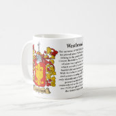 Mug Westbrook, l'origine, la signification et la crête (Devant gauche)