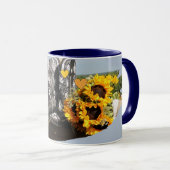 Mug Western Boots tournesol Mariage rustique (Devant droit)