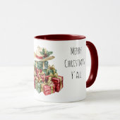 Mug Western Cowboy Casquettes cadeaux de Noël Y'all (Devant droit)