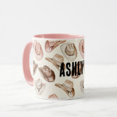 Mug Western Cowgirl Pink Casquettes Brown (Devant gauche)