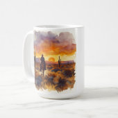 Mug Western Desert Landcape Cowboy (Devant gauche)