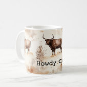 Mug Western Farm Animal Highland Cow (Devant gauche)