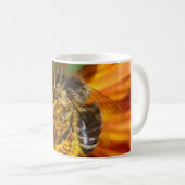 Mug Western Honey Bee Macro photo (Devant droit)