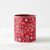 Mug Western Red Paisley (Centre)