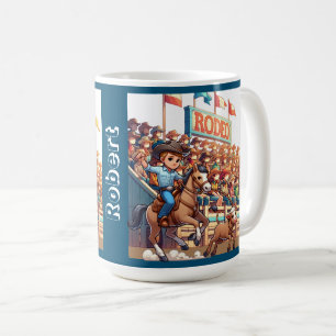 Mug Western Rodeo Cowboy Calf Roping Personnalisé