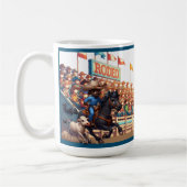 Mug Western Rodeo Cowboy Calf Roping Personnalisé (Gauche)