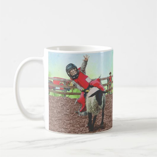 Mug Western Rodeo Cowboy Cowgirl Mutton Buston (Gauche)