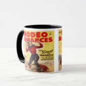 Mug Western Rodeo Cowgirl Tying Calf Rodeo Romance (Devant gauche)