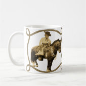 Mug Western Vintage Cowboy Sur Cheval (Gauche)
