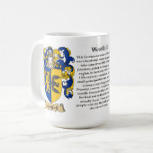 Mug Westfall, l'origine, la signification et la crête (Devant gauche)