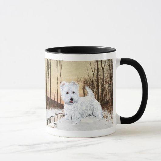 Mug Westie au crépuscule (Droite)