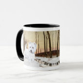 Mug Westie au crépuscule (Devant gauche)