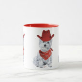 Mug Westie Cowboy en Rouge (Centre)
