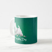 Mug Westie ou West Highland Terrier Feliz Naughty Dog (Devant gauche)