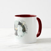 Mug Westie & Scottie construisent un bonhomme de neige (Devant droit)