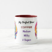 Mug Westie stylisé - Ma brasse parfaite, thé ou café (Centre)