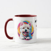 Mug Westie stylisé - Ma brasse parfaite, thé ou café (Gauche)
