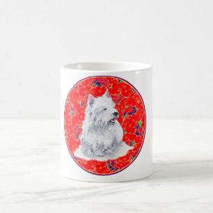Mug Westie Voici venir le Père Noël