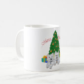 Mug Westies au pied de l'arbre de Noël (Devant gauche)