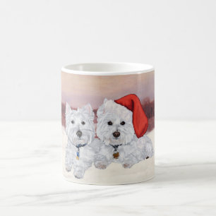 Mug Westies en hiver
