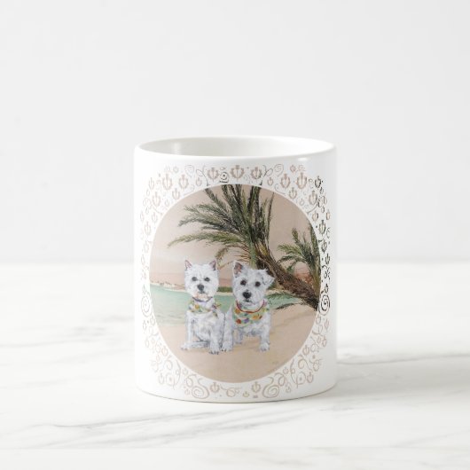 Mug Westies sur une plage de Palmyre (Centre)