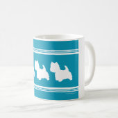 Mug Westies turquoise (Devant droit)