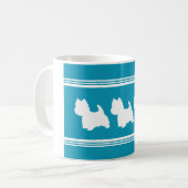 Mug Westies turquoise (Devant gauche)