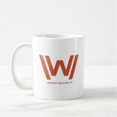 Mug Westworld | Homme en Silhouette du désert noir (Gauche)