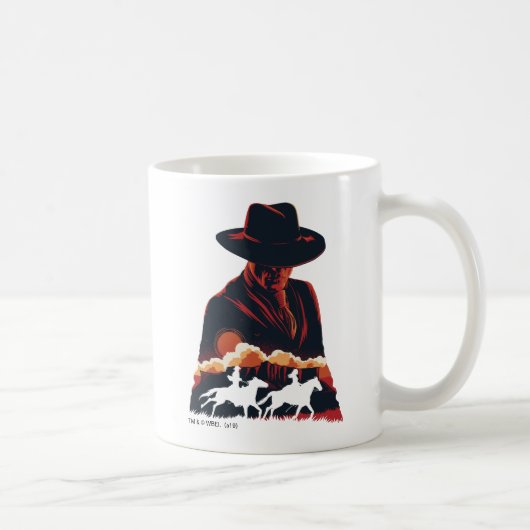 Mug Westworld | Homme en Silhouette du désert noir (Droite)