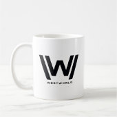 Mug Westworld | L'homme en noir logo graphique (Gauche)