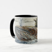 Mug Whale Riders Whimsical Whale and Penguin Ocean (Devant gauche)