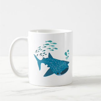 Mug Whale Shark école de poissons et les potes Coffee