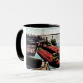 Mug Whalebacks à l'île de belle, Michigan (Devant gauche)