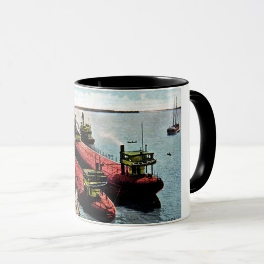 Mug Whalebacks à l'île de belle, Michigan (Devant droit)