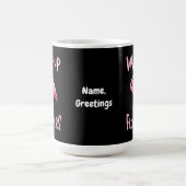 Mug Whassup Flockers Flamant rose Conception d'un flam (Centre)
