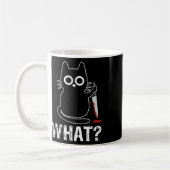 Mug What_ - Chat Drôle Avec Design Graphique Couteau (Gauche)