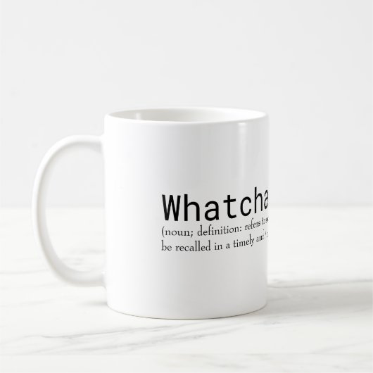Mug Whatchamahoozit (Gauche)