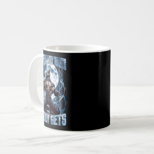 Mug Whatever Daddy Wants Daddy Gets Funny Alpha Wolf M (Devant gauche)