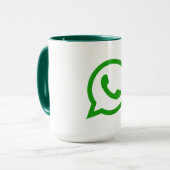 Mug Whatsapp de haute qualité (Devant gauche)