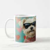 Mug Wheaten Terrier avec coeur Roses Saint-Valentin (Gauche)