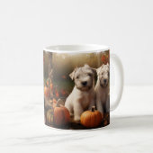 Mug Wheaten Terrier chiot Automne Citrouille délice (Devant droit)